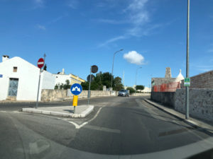 pista ciclabile in via liguria a cisternino