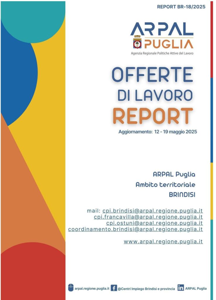 offerte di lavoro territorio di Brindisi
